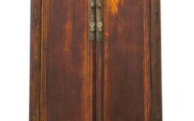 Chinese Tall Lacquered Two Door Cabinet