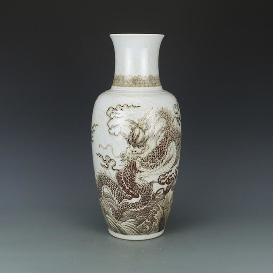 Chinese Underglaze Red Porcelain Vase