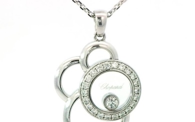 Chopard - Necklace with pendant - Happy Diamonds - 18 kt. White gold Diamond