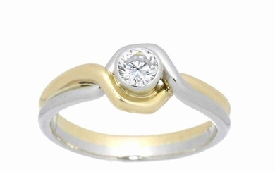 Christian Dior Platinum - Ring - 0.29 ct Diamond