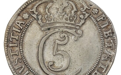 Christian V, Glückstadt, 4 mark / krone 1672, H 121
