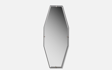 Contemporary, Elongated 'Trousdale' Wall Mirror