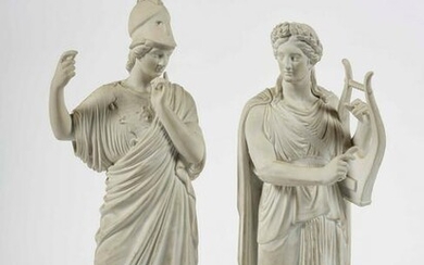 Coppia di sculture, Atena e Apollo da Vilhelm Bissen