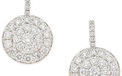 Crivelli Diamond, White Gold Earrings Stones: Full-cut diamonds weighing...