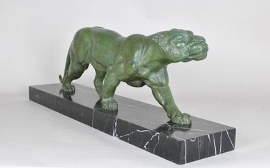 D H Chiparus - Sculpture, Panther
