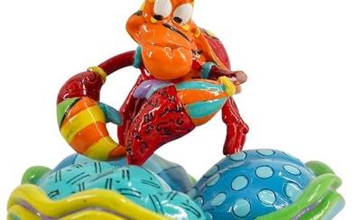 Disney By Britto Little Mermaid "Sebastian" Crab Polyresin Figurine Sculpture