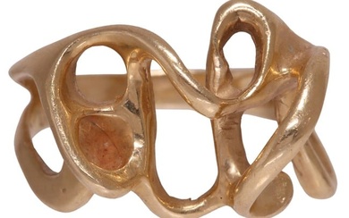ESTATE 14KT YELLOW GOLD ABSTRACT RING
