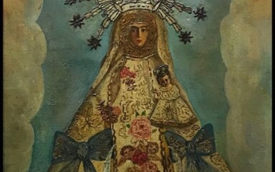 Êcole Espagnole (Début XXème) - La Vierge des Bergers