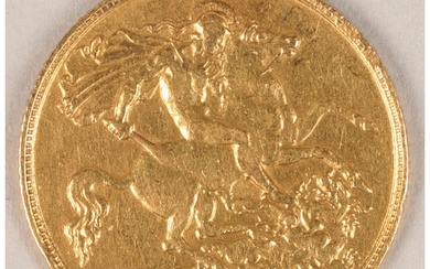 Edward VII gold half sovereign 1908.