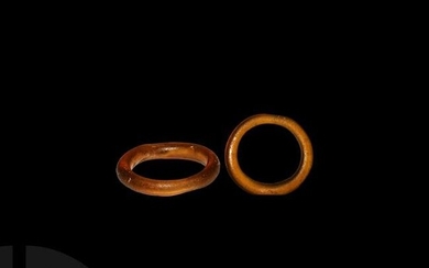 Egyptian Amber Glass Ring