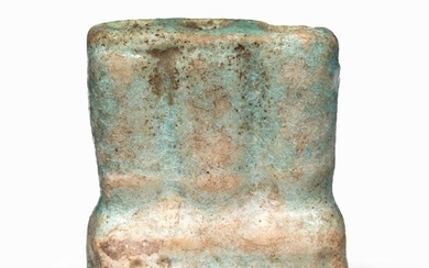 Egyptian Faience Green Glazed Composition Amulet Vessel - 3.8×0×0 cm