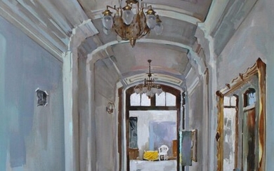 Ekaterina Gerasimenko; Yard, 2020; 100 x 75 cm; canvas, oil;