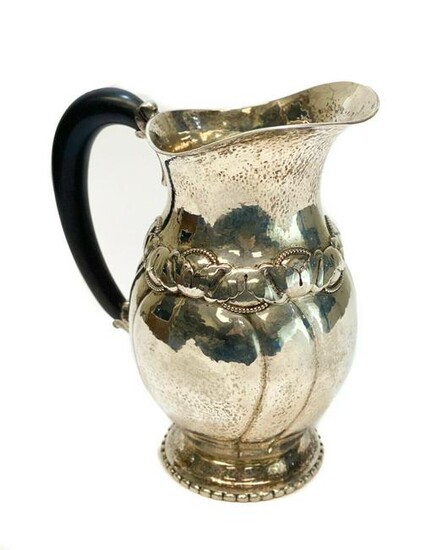 Evald Nielsen Sterling Silver Hand Wrought Pitcher