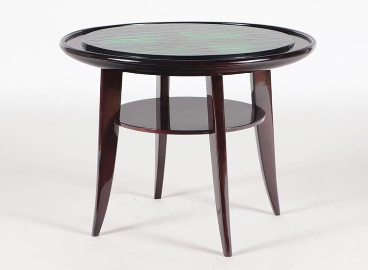 FRENCH ROSEWOOD MAHOGANY TABLE BY J. ADNET