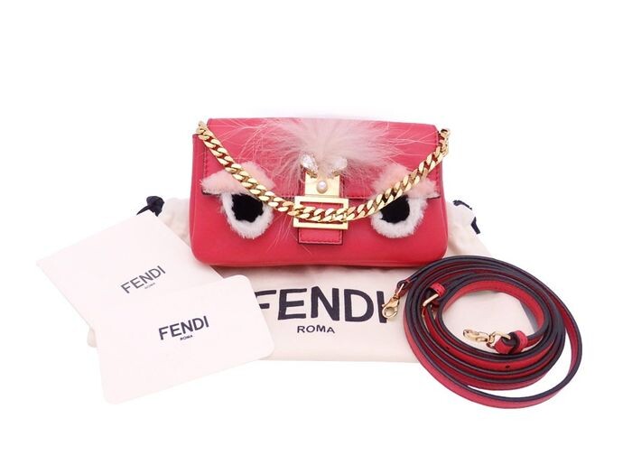 Fendi - Monster Micro Baguette Crossbody bag