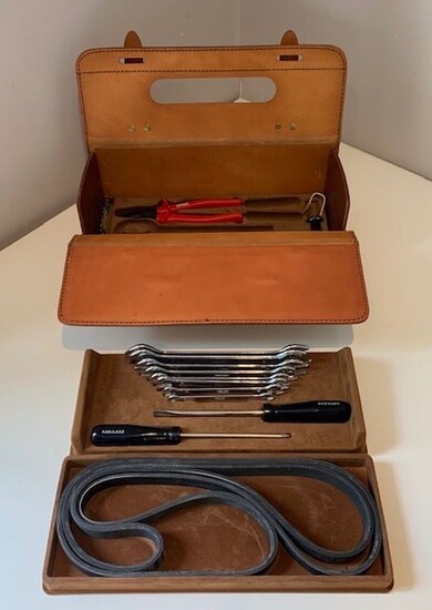 Ferrari toolkit for the 355 456GT 550 Maranello. Schedoni leather case. - Ferrari