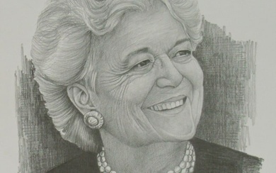 First Lady Barbara Bush Signed Autographed 10x13 Photo PSA/DNA AK34436