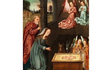 Flämischer Meister des ausgehenden 15. Jahrhunderts, Genter Schule, ANBETUNG CHRISTI