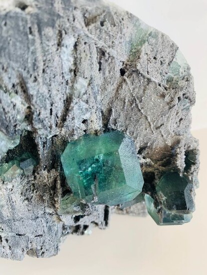 Fluorite Crystal on matrix - 12×12×5 cm - 650 g
