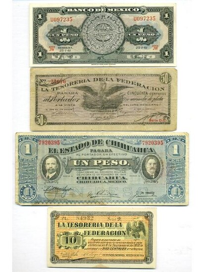 Four (4) Mexican Notes