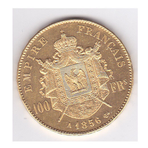 France - 100 Francs 1856-A Napoleon III - Gold