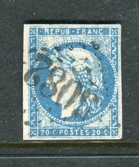 France 1871 - Very rare No. 44 - GC 5082 Beirut office postmark - Signed Calves & Brun.