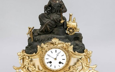 Franz. vergoldete Figurenpendu