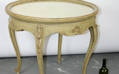 French Louis XV style painted gueridon table