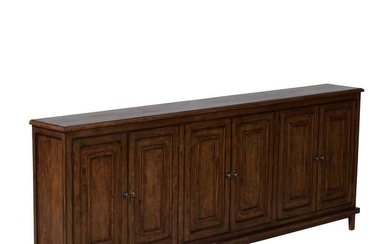 French Provincial Style Long Sideboard, 20th/21st c., H.- 38 in., W.- 96 in., D.- 18 in.