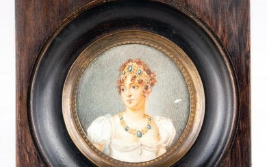 French portrait miniature of Empress Josephine within