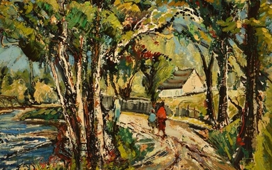 GIUNTA, Joseph (1911-2001) "Promenade (Châteauguay,...