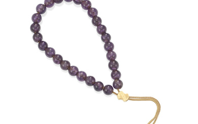 GOLD AND AMETHYST PRAYER BEADS