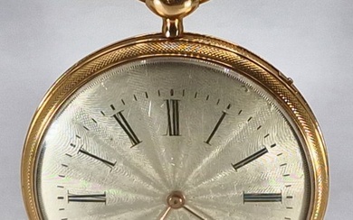 Bossul Paris - Große 18K Gold Lepine Taschenuhr - Quarter Repeater - Exzentrisches - Switzerland around 1850