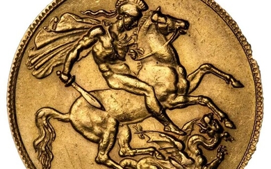 George V full gold sovereign, 1928