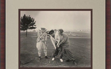 Golfing with the Three Stooges Print Custom Framed Crazy Moe Larry & Curly 1