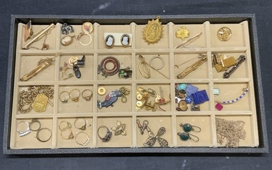 Group 40+ 10k Gold Rings, Vintage Jewelry +