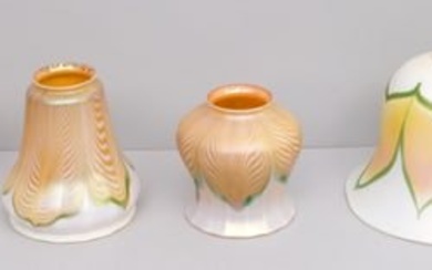Group of Antique Art Glass Lampshades