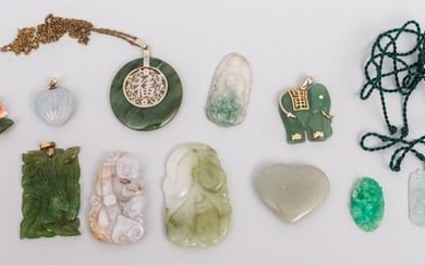 Group of Chinese Jade and Serpentine
