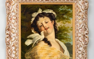 Gustave Jean Jacquet (1846-1909): Jeune fille à la