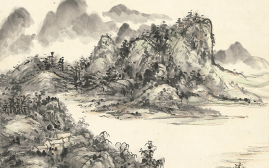HUANG BINHONG (1864-1955) Misty Landscape