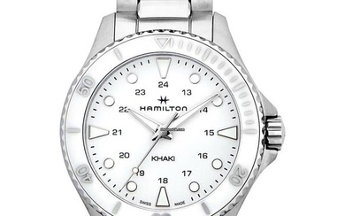 Hamilton Khaki Navy h82221110 - Khaki Navy Quartz White Dial Stainless Steel Ladies Watch