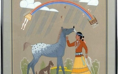 Harrison Begay gauche Girl with Horse
