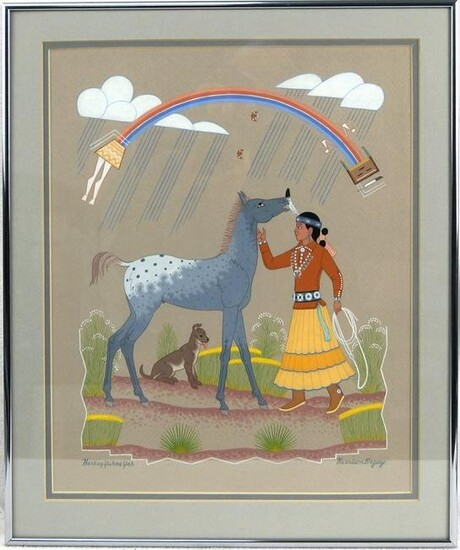 Harrison Begay gauche Girl with Horse