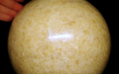 High Quality Giant Yellow Calcite Sphere - 190×190×190 mm - 12686 g