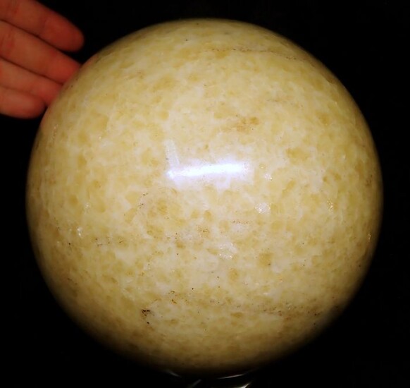 High Quality Giant Yellow Calcite Sphere - 190×190×190 mm - 12686 g
