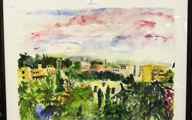 Hilary Rosen - 'Hyderabad, India', 20th century watercolour, artist's name and title