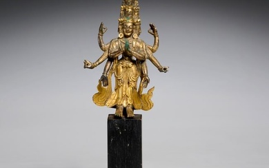 Himalayan gilt bronze Avalokiteshvara
