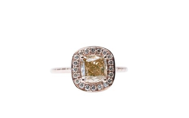 IGI Certificate - 1.88 total diamond carat - 18 kt. Pink gold - Ring - 1.70 ct Diamond - Diamonds