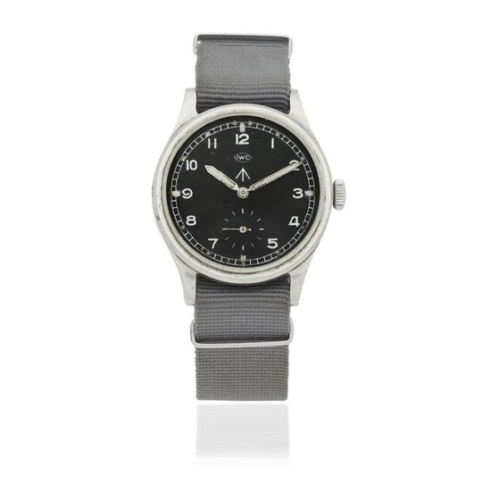 IWC. A stainless steel manual wind military issue wristwatch offered on behalf of charity 'Dirt...