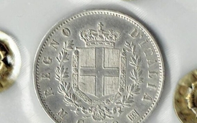 Italy - Kingdom of Italy - 50 Centesimi "Stemma" 1863 - Milano - Vittorio Emanuele II - Silver